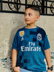 CAMISETA REAL MADRID RETRO TERCERA 2017/2018 KIDS