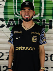 CAMISETA ATLETICO NACIONAL VISITANTE PARCHES LIBERTADORES CON ESCUDO 3D 2025