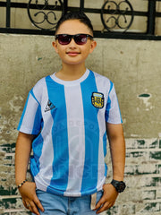 CAMISETA ARGENTINA LOCAL RETRO 1986 KIDS