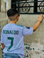CAMISETA REAL MADRID RETRO LOCAL 2017/2018 KIDS
