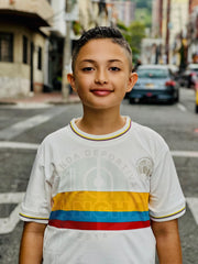 CAMISETA SELECCION COLOMBIA VERSION ESPECIAL 100 AÑOS  KIDS