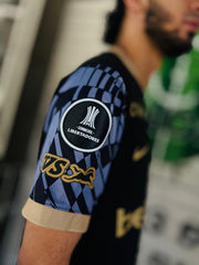 CAMISETA ATLETICO NACIONAL VISITANTE PARCHES LIBERTADORES CON ESCUDO 3D 2025