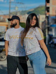 CAMISETA NACIONAL RETRO ADIDAS PILSEN BLANCA DORADA 1996