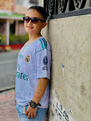 CAMISETA REAL MADRID RETRO LOCAL 2017/2018 KIDS