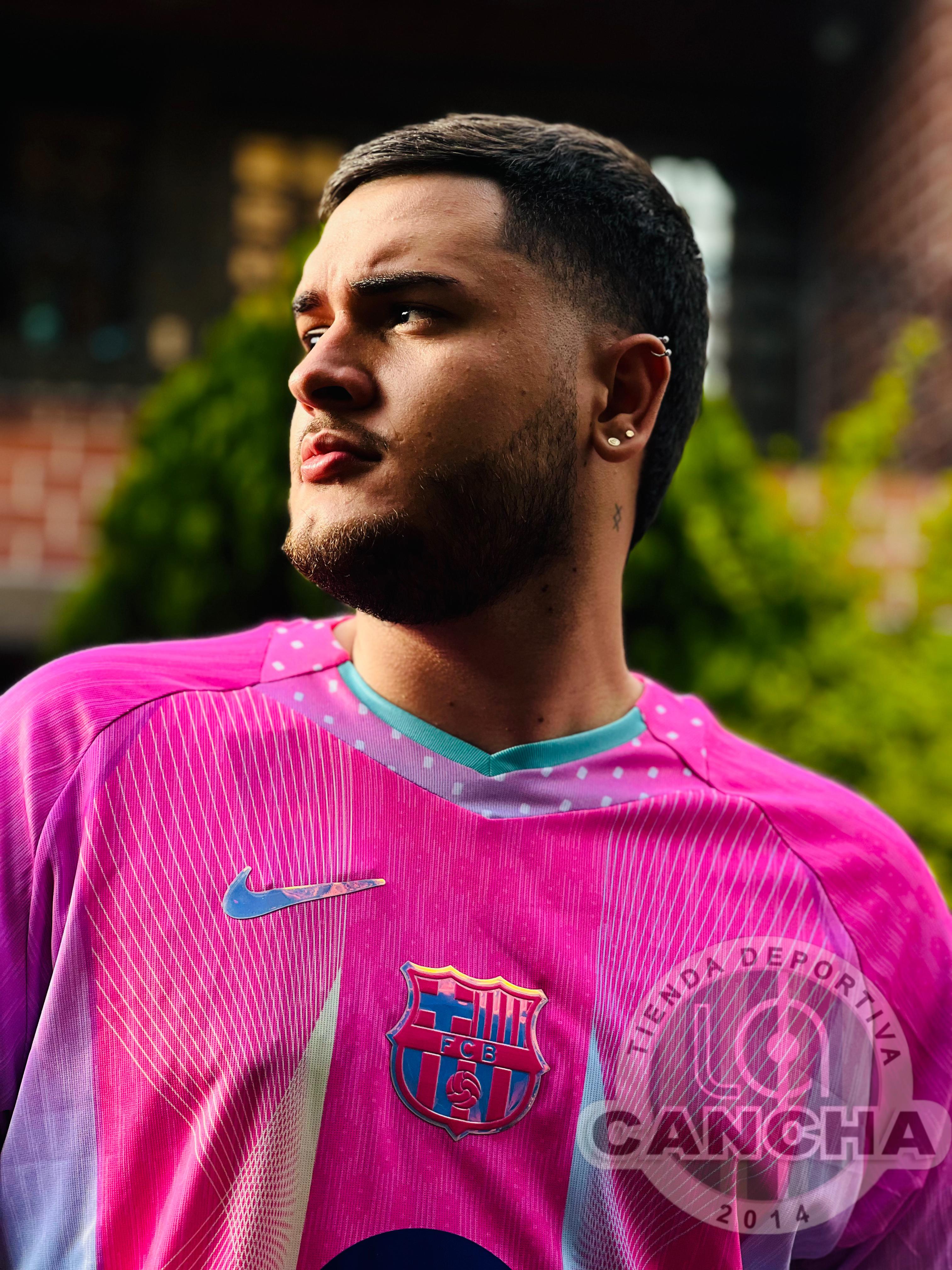 Tercera Equipación Equipacion Del Barcelona Rosa Playera Barcelona