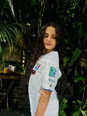 CAMISETA ONCE CALDAS RETRO LOCAL 2004 KIDS