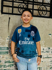 CAMISETA REAL MADRID RETRO TERCERA 2017/2018 KIDS