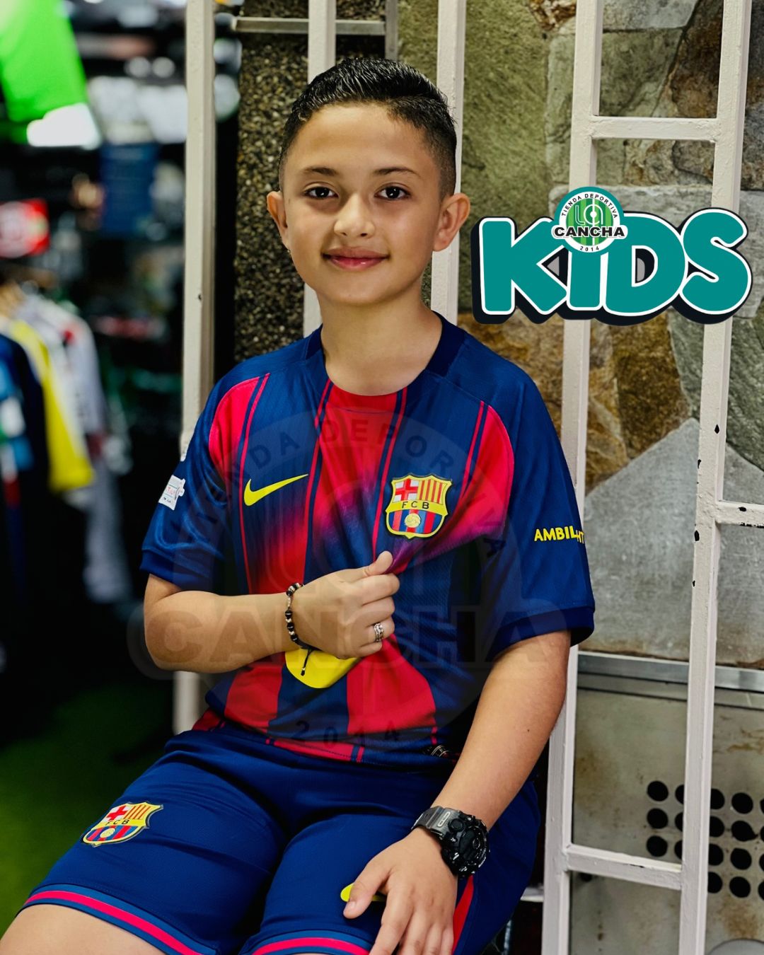 CAMISETA BARCELONA LOCAL 2025/2026 KIDS