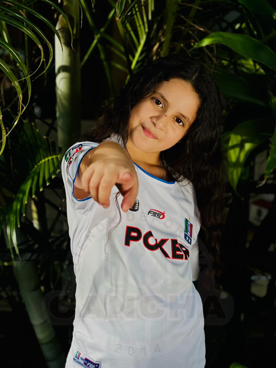 CAMISETA ONCE CALDAS RETRO LOCAL 2004 KIDS