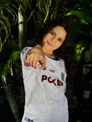 CAMISETA ONCE CALDAS RETRO LOCAL 2004 KIDS