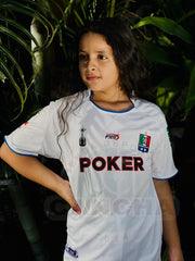CAMISETA ONCE CALDAS RETRO LOCAL 2004 KIDS