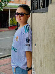 CAMISETA REAL MADRID RETRO LOCAL 2017/2018 KIDS